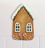 Gingerbread house door number (red lollies)