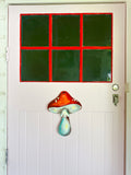 Toadstool house sign