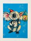 Christmas koala poster