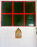 Gingerbread house door number (red lollies)