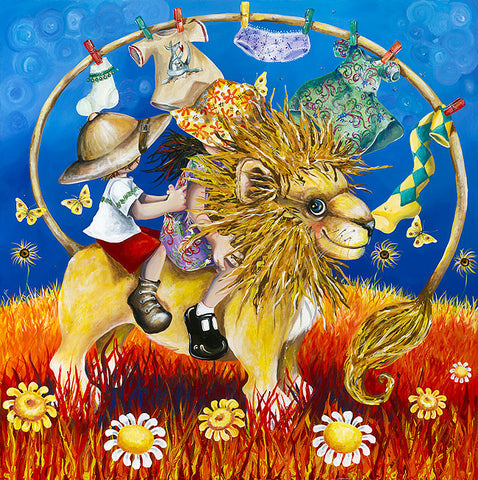 Hayley Gillespie - Washing Lion - Limited Edition of 99 - various sizes